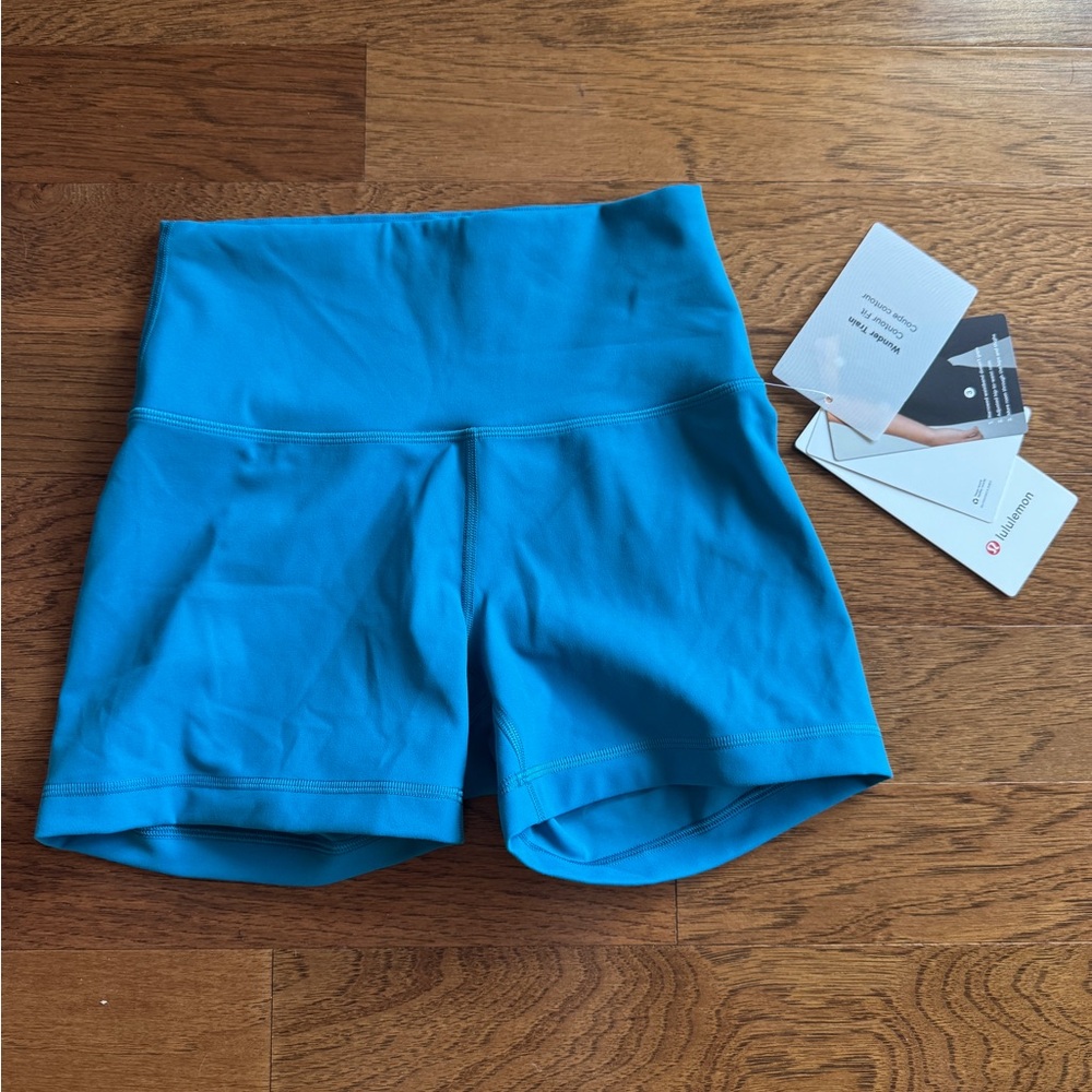 Lululemon Athletica Blue High-Rise Athletic Shorts